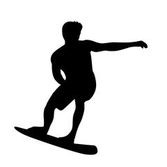 Surfer silhouette