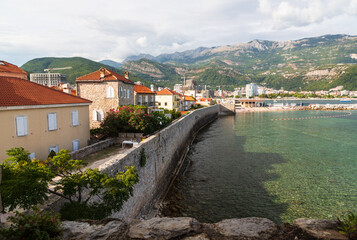 Old town of Buddha on a sunny day. Budva, Montenegro