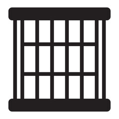 jail glyph icon