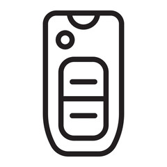 car key line icon