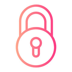 padlock gradient icon