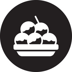 takoyaki glyph icon