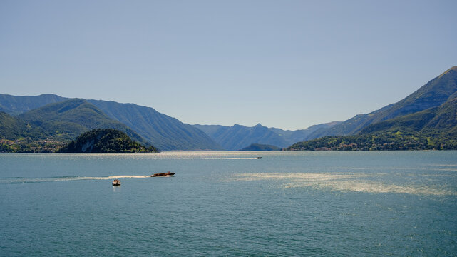 lake and mountains