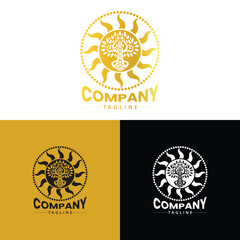 Golden Tree Logo Design Vector | Logo Vector | Logo Template 