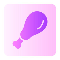 fried chicken gradient icon