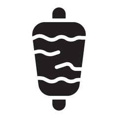 doner kebab glyph icon