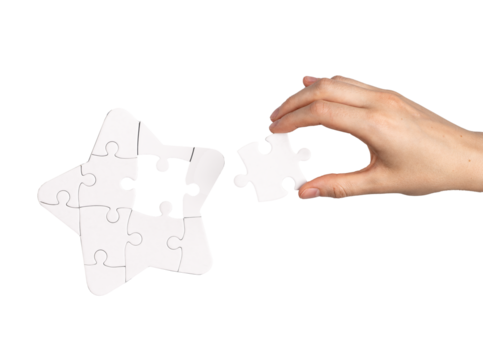 Missing piece puzzle, lacking part in whole, matching jigsaw concept