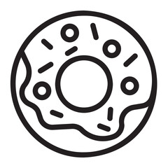 donut line icon