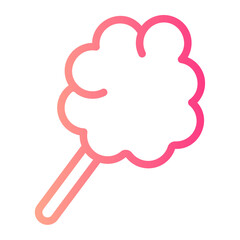 cotton candy gradient icon