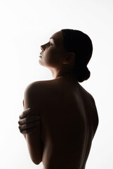 Nude Girl. Female body silhouette