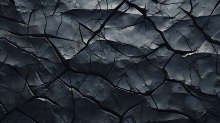 texture craquelure noire, généré par IA - obrazy, fototapety, plakaty