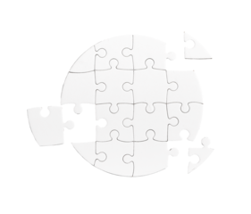 Completing the puzzle. Finding the perfect match for the missing piece. The final touch.