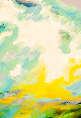 Impressionistic Illuminated Sunrise or Sunset-Digital Painting, Illustration, Design, Art, Artwork, Background, Backdrop, border, Flier, Poster, Social Media Post, Ad, Publications, invitation, poster
