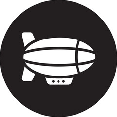 zeppelin glyph icon © ajat