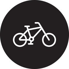 bicycle glyph icon