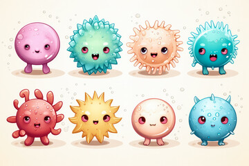 Fototapeta premium Cute germs 