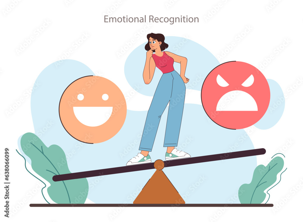 Poster empathy skill development. person with deep understanding of emotions