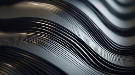 black abstract wavy background