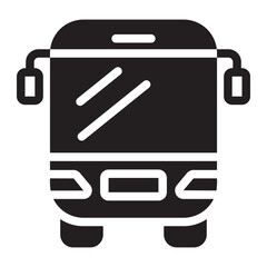 bus glyph icon