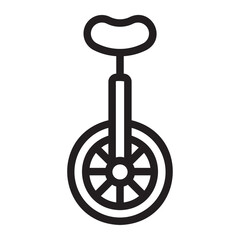 monocycle line icon © ajat