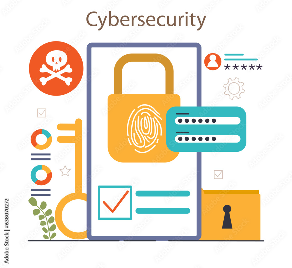 Canvas Prints cyber or web security. cyberattack prevention. information privacy and confidentiality.