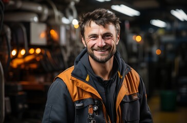 A man at work, generative AI