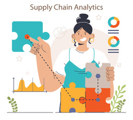 Supply chain analytics. Logistics and cargo delivery optimization. Export