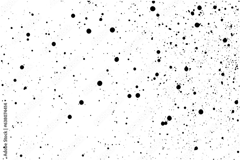Poster gritty gravel texture. gradient halftone overlay backdrop. monochrome abstract splattered design vec