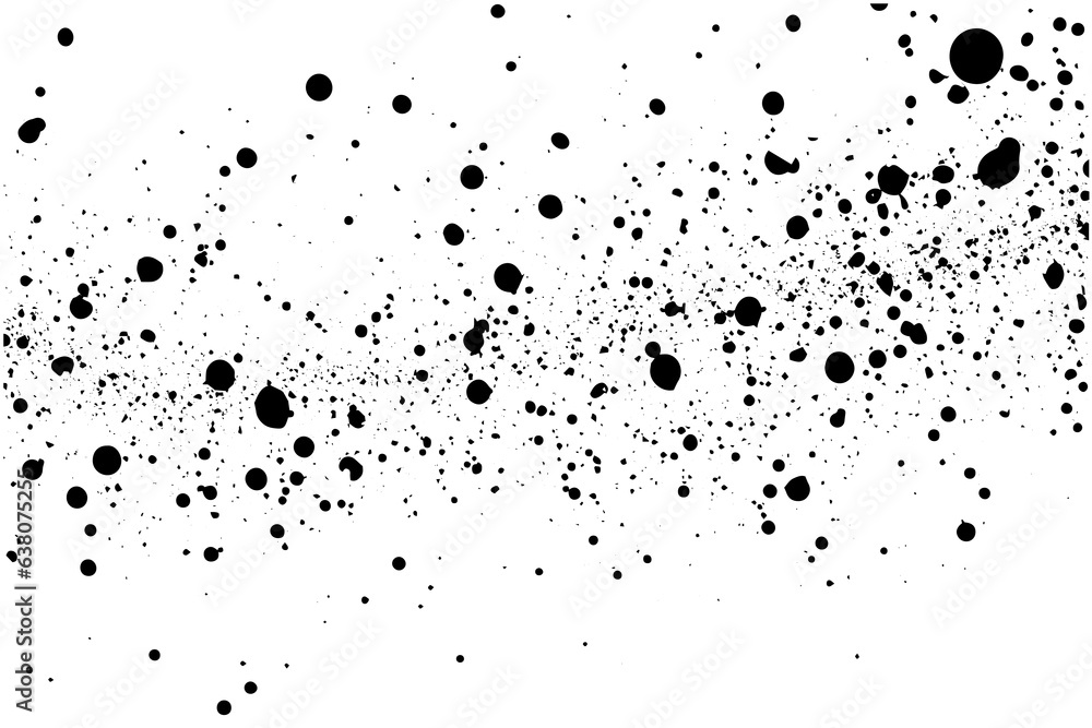 Poster gritty gravel texture. gradient halftone overlay backdrop. monochrome abstract splattered design vec
