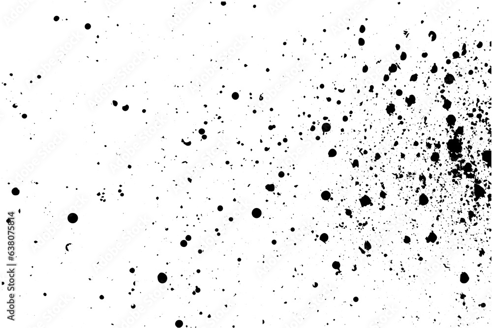Poster gritty gravel texture. gradient halftone overlay backdrop. monochrome abstract splattered design vec