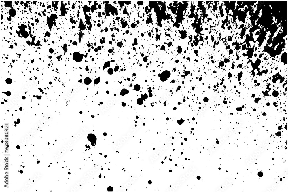 Poster gritty gravel texture. gradient halftone overlay backdrop. monochrome abstract splattered design vec