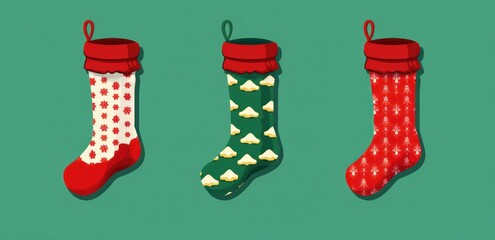 A vivid splash of red clothing decorates the festive scene of a joyful family gathered around a twinkling christmas tree, stockings hung with care and overflowing with gifts