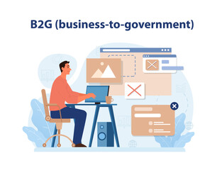 E-store and e-commerce. B2G or Business to Government marketing