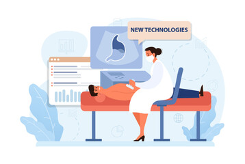 Healthtech. Innovative diagnosis and treatment methodics. Telemedicine