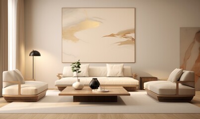 A cozy and inviting living room with plush furniture, vibrant artwork adorning the walls, and an array of decorative accents to create a unique and inspiring atmosphere