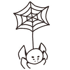 Halloween Spider and  Spider web line