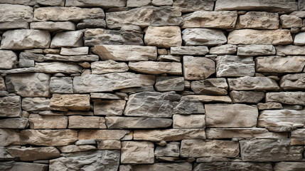 Macro Close-Up Of Weathered Stone Wall
