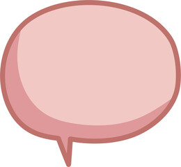 Colorful pastel red color speech bubble balloon icon sticker memo keyword planner text box banner, flat png transparent element design