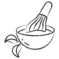 Hand drawn Matcha Tea icon