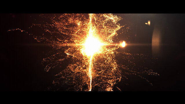 Particles Collision Logo Reveal
