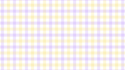Purple and yellow plaid fabric texture as a background