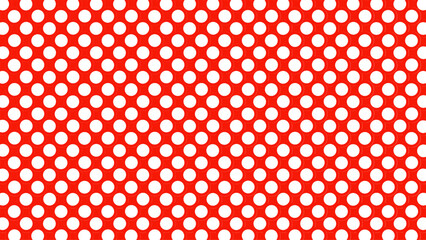 Red seamless background with white dots