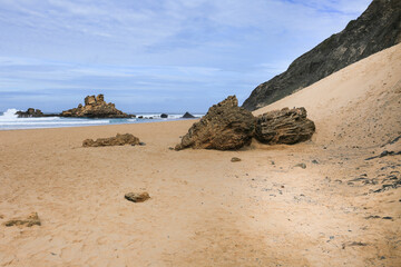 Beautiful Castelejo Beach in Algarve, Portugal