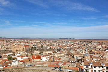 Fototapeta na wymiar Rooftops of Consuegra in Spain