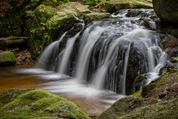Shot of amazing creek waterfall