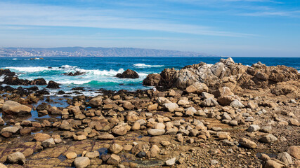 beach Cochoa,  Reñaca Vina del Mar beach, Valparaiso, Chile