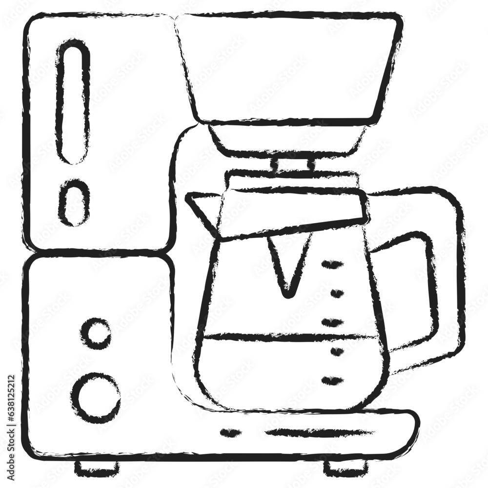 Canvas Prints Hand drawn Coffee maker icon