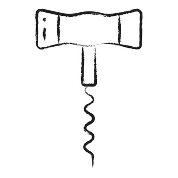 Hand drawn Cockscrew icon