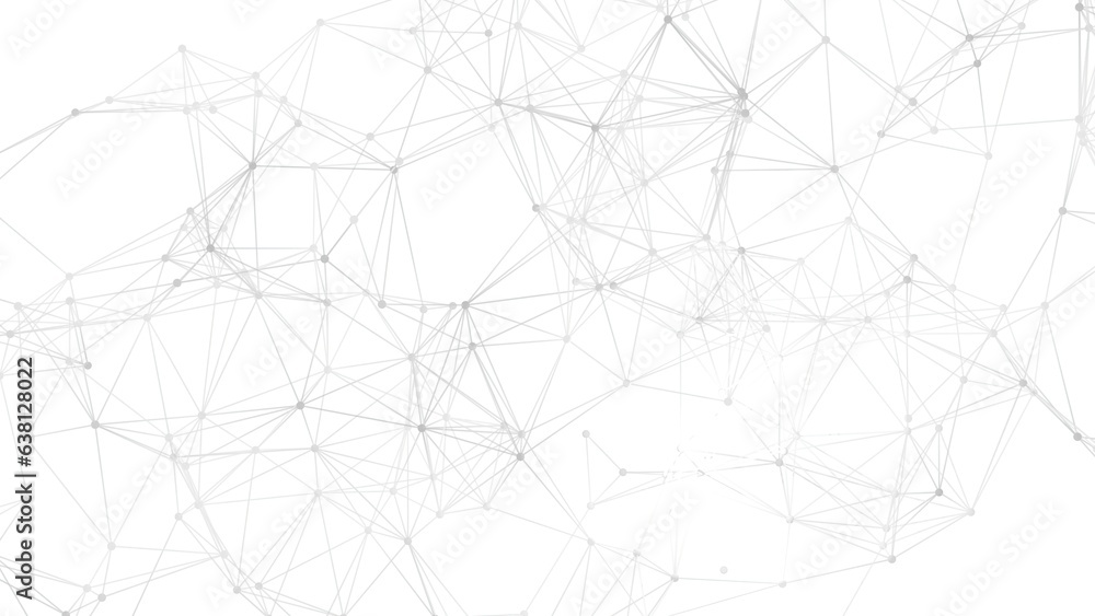 Aufkleber Abstract geometric background. Plexus mesh backdrop illustration.