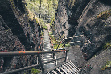 Heilige Stiege in der Sächsischen Schweiz - Treppen über Treppen